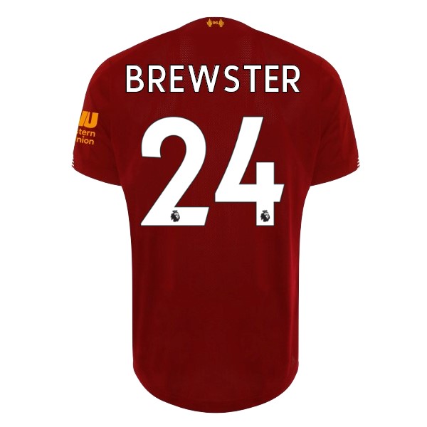 Camiseta Liverpool NO.24 Brewster Primera equipo 2019-20 Rojo